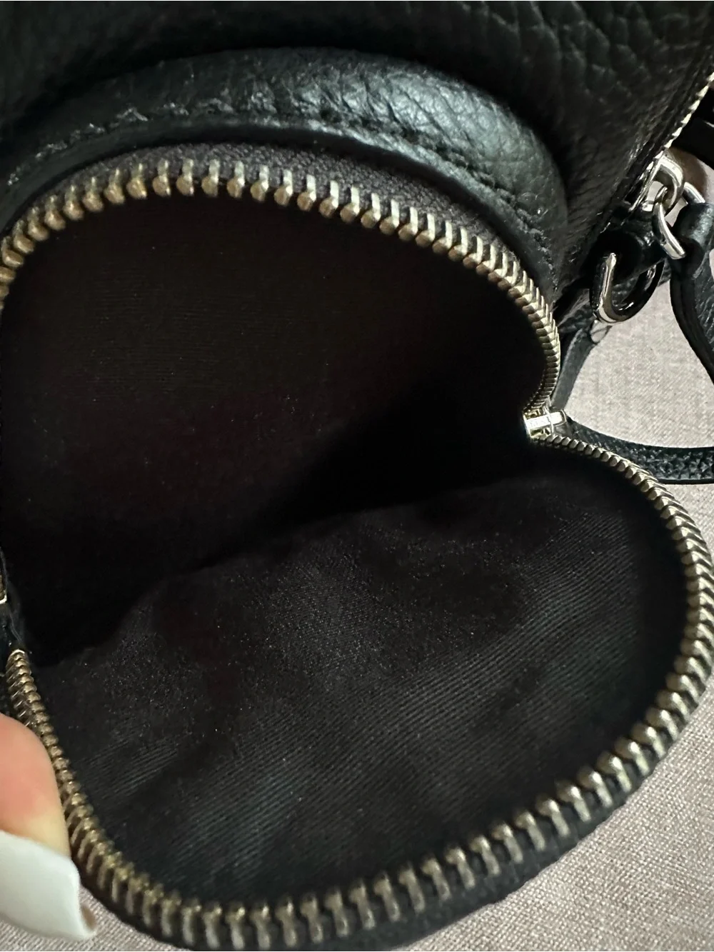 Marc Jacobs Black Pebbled Leather Mini Backpack Silver Hardware Crossbody Bag